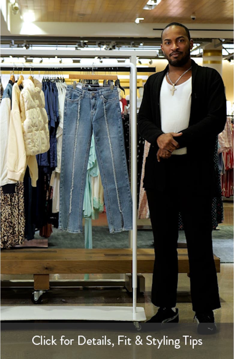 Kids' Kendall Distressed Front Seam Baby Bootcut Jeans, sales video thumbnail