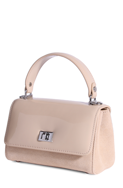 Rytas Suede and Patent Leather Bag