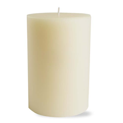 Tag Chapel Ivory Pillar Decorative Wax Candle Set Of 2 Unscented In Neutral