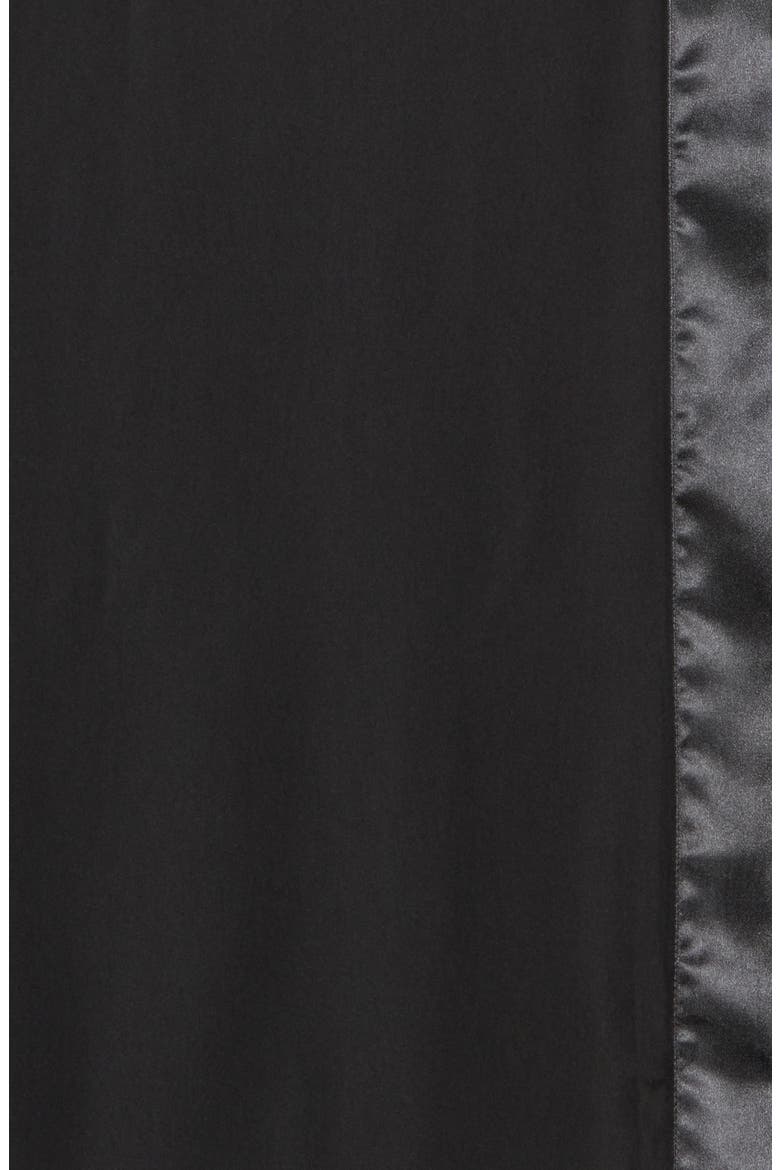 Oversize Chiffon Border Scarf, Alternate, color, BLACK