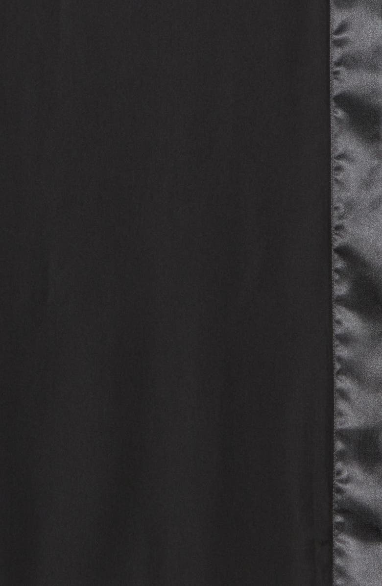 NORDSTROM RACK Oversize Chiffon Border Scarf, Alternate, color, Black