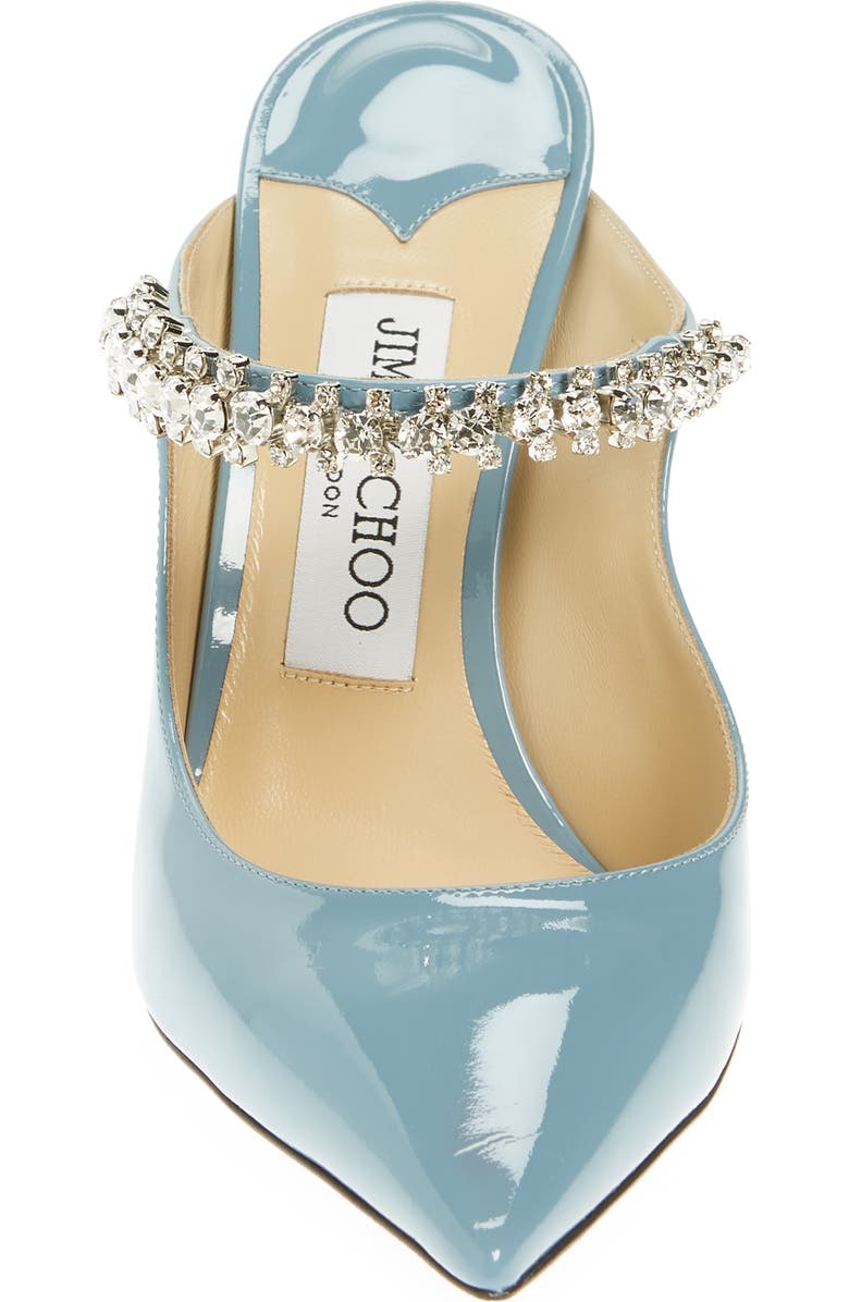 Jimmy Choo Bing Crystal Embellished Pointed Toe Patent Mule, Alternate, color,