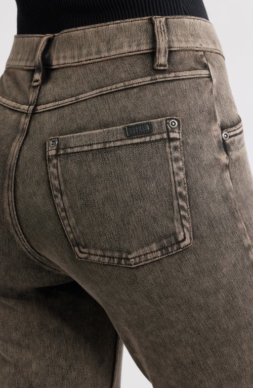 Hue Baby Bootcut Denim Leggings In Brown