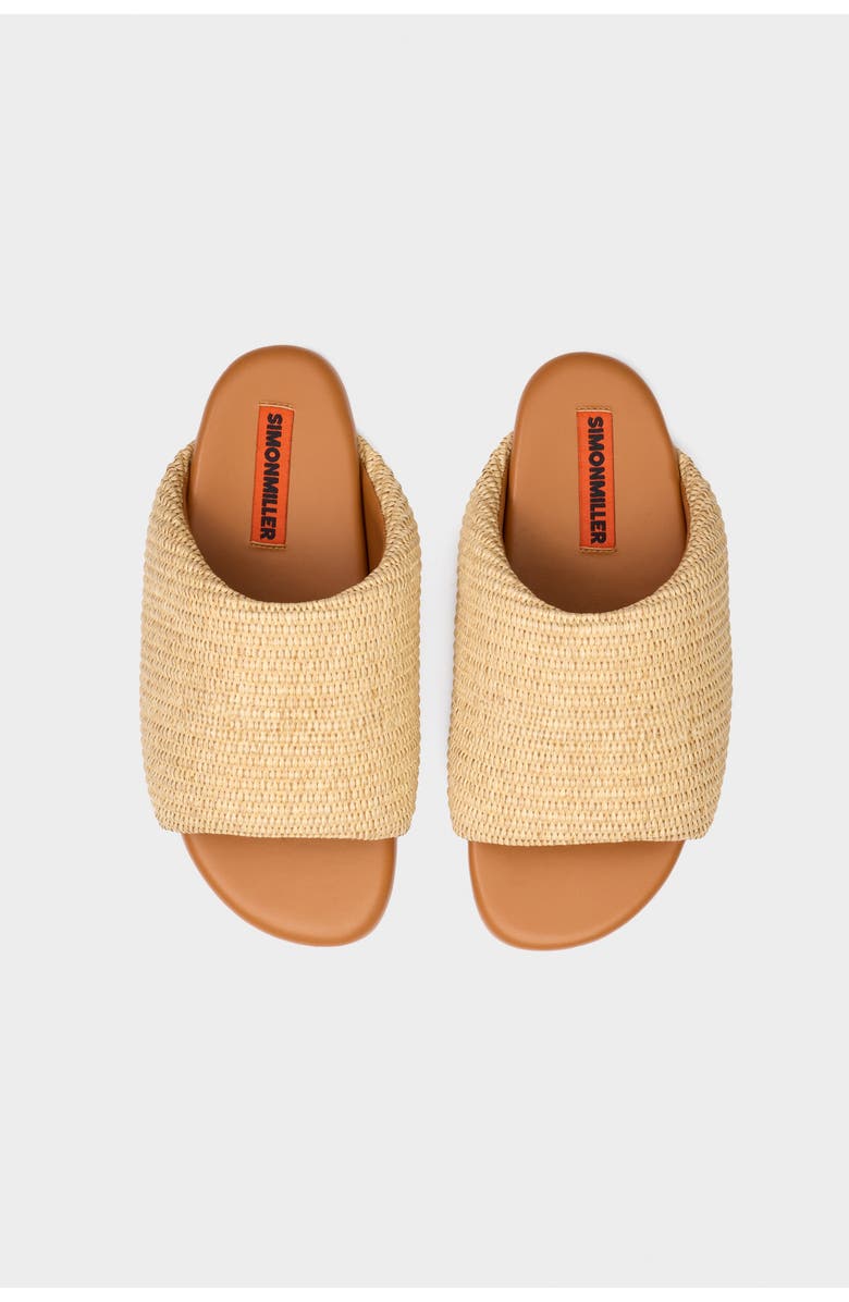 SIMONMILLER Raffia Bubble Slide, Alternate, color, Natural