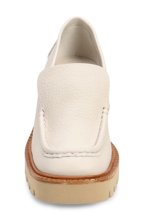 Pedro Garcia Zavanna Block Heel Loafer In Basmati Cervo