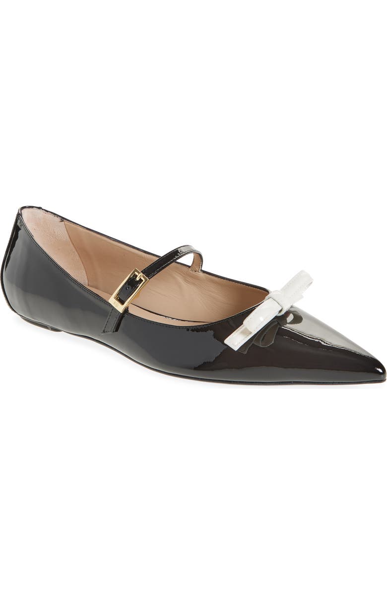 Stuart Weitzman Felicity Bow Mary Jane Flat, Main, color,