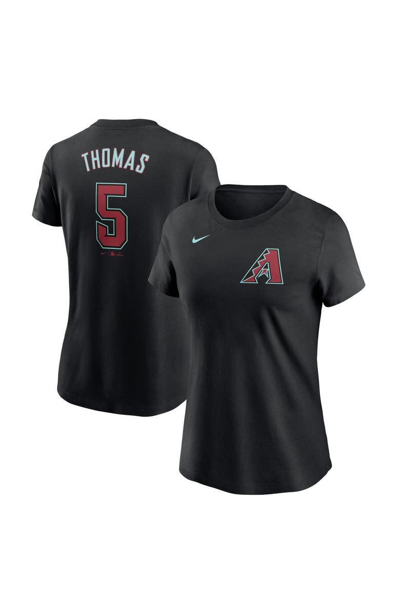 Nike Women's Nike Alek Thomas Black Arizona Diamondbacks 2024 Fuse Name & Number T-Shirt, Main, color, Black