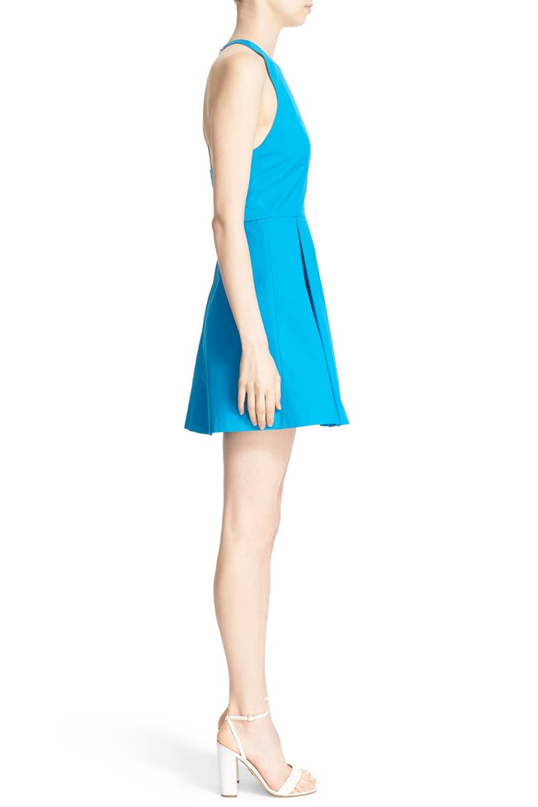 'Christie' Cotton Fit & Flare Dress, Alternate, color, JEWEL BLUE