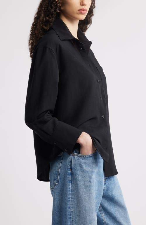 Nordstrom Button-up Shirt In Black