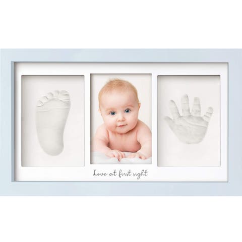 Baby Handprint & Footprint Keepsake Duo Frame
