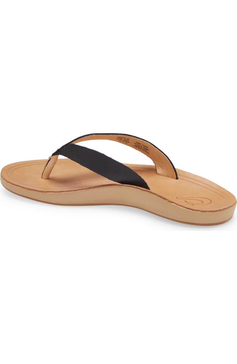 OluKai Nonohe Leather Flip Flop, Alternate, color,
