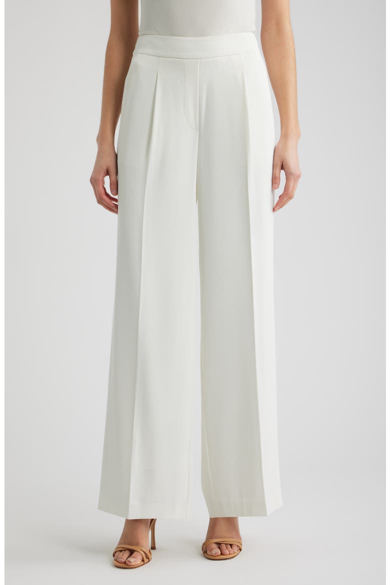 The Clare Pleated Wide Leg Pants, Main, color, SKY WHITE