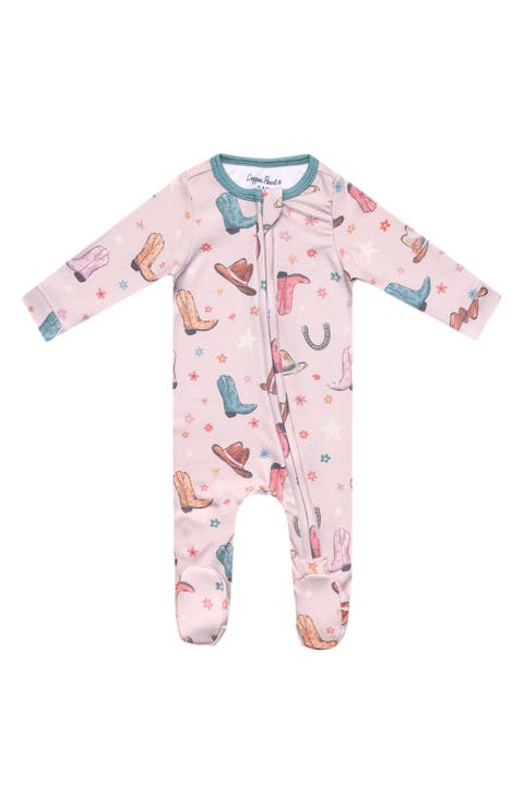 Cheyenne Fitted Zip One-Piece Footie Pajamas (Baby)