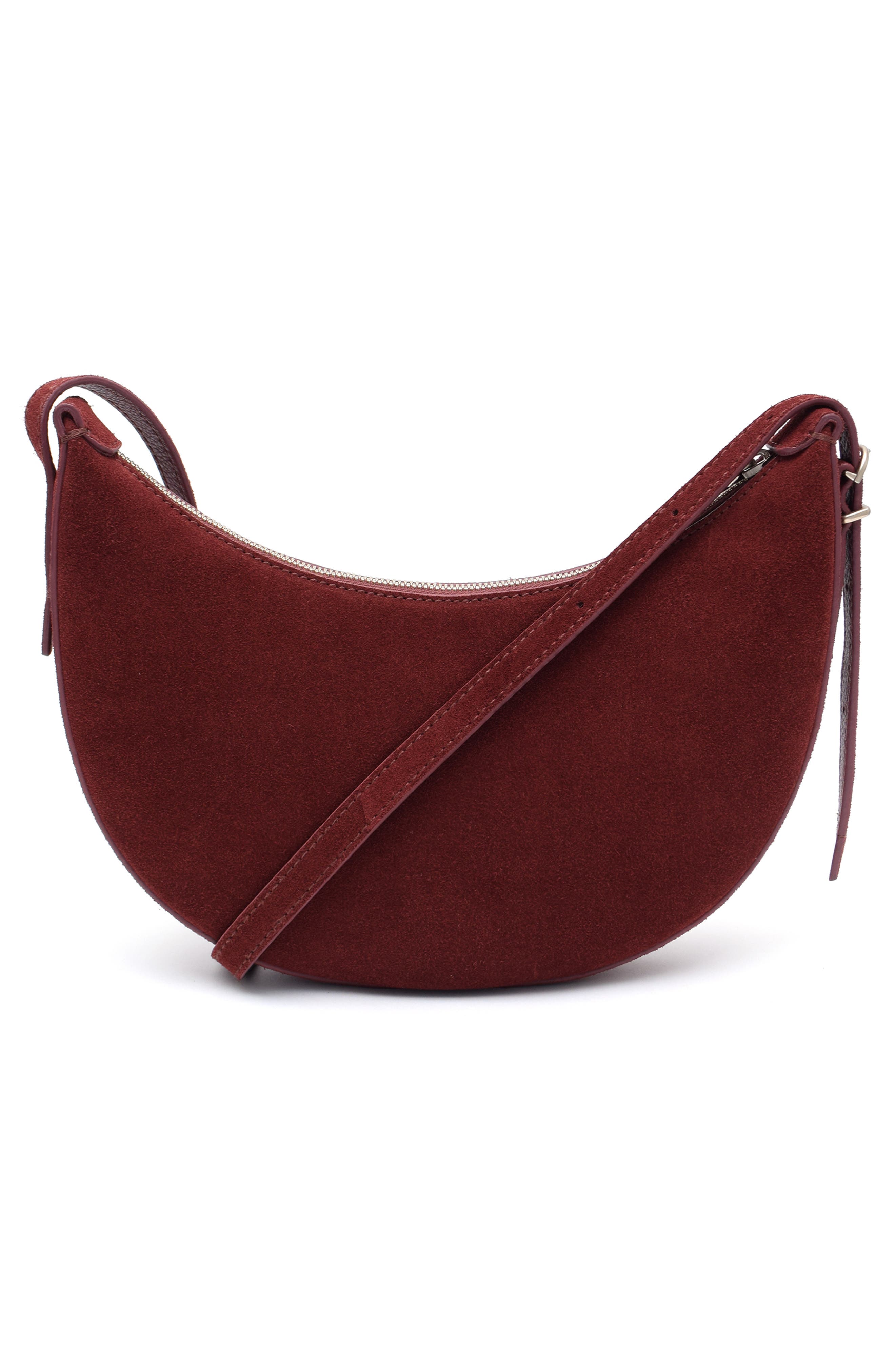 New Amsterdam Leatherworks Silas Crossbody Bag, Alternate, color, Claret