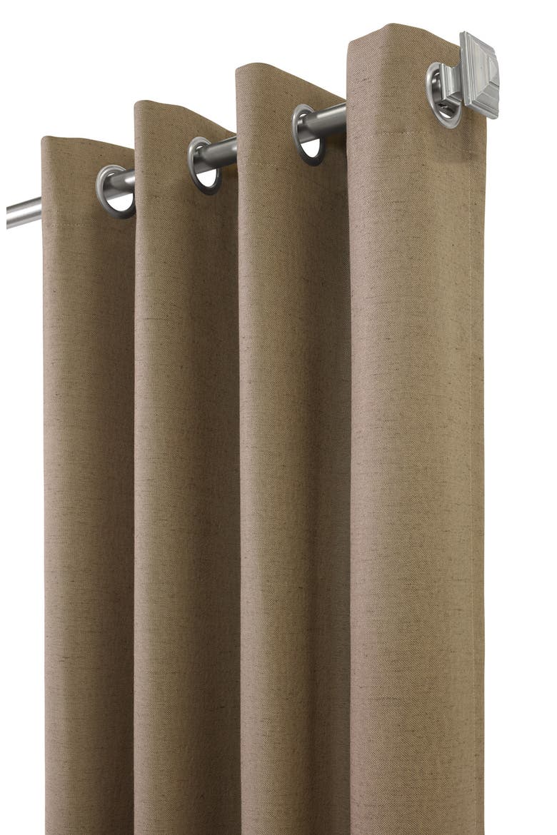 Set of 2 Noise Reducing Indoor Curtain Panels, Alternate, color, PEBBLE