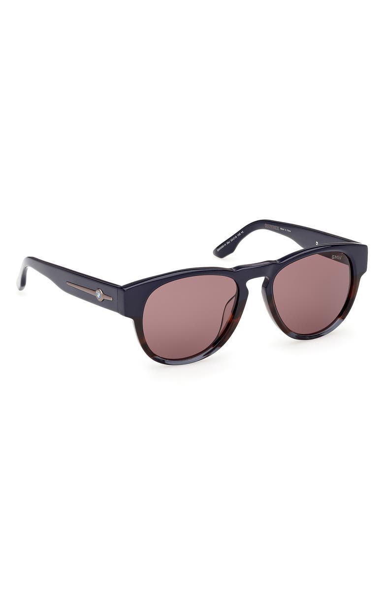 BMW 53mm Round Sunglasses, Alternate, color, 