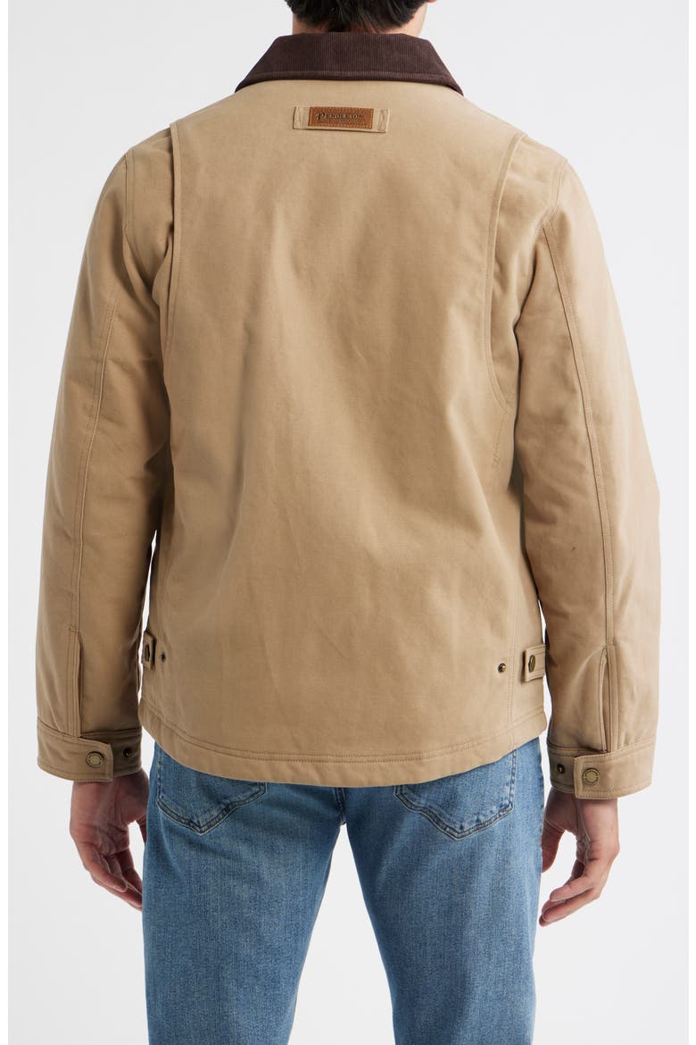 Tahoma Cotton Canvas Trucker Jacket, Alternate, color, OLD OAK