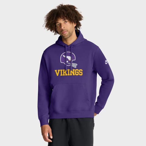 Men
s Nike Purple Minnesota Vikings Best Season Rewind Club Pullover Hoodie