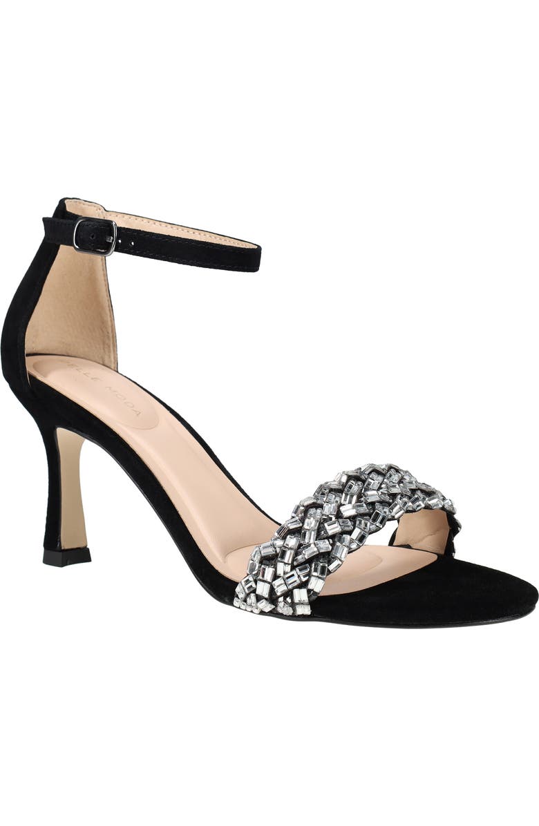 Pelle Moda Heidy Ankle Strap Sandal, Main, color, Black