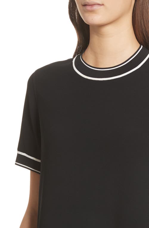 Rag & Bone Thatch Crepe Shift Dress In Black