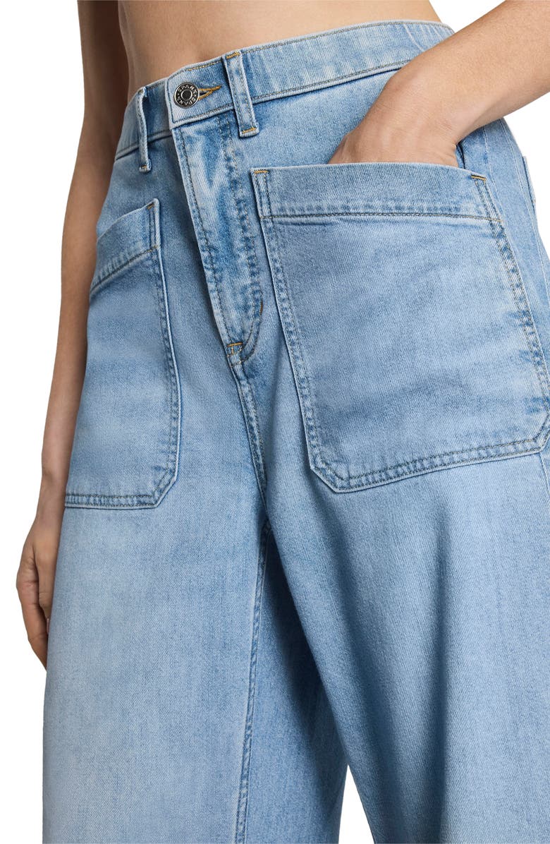 SPANX<sup>®</sup> Lightweight High Waist Barrel Leg Jeans, Alternate, color, 