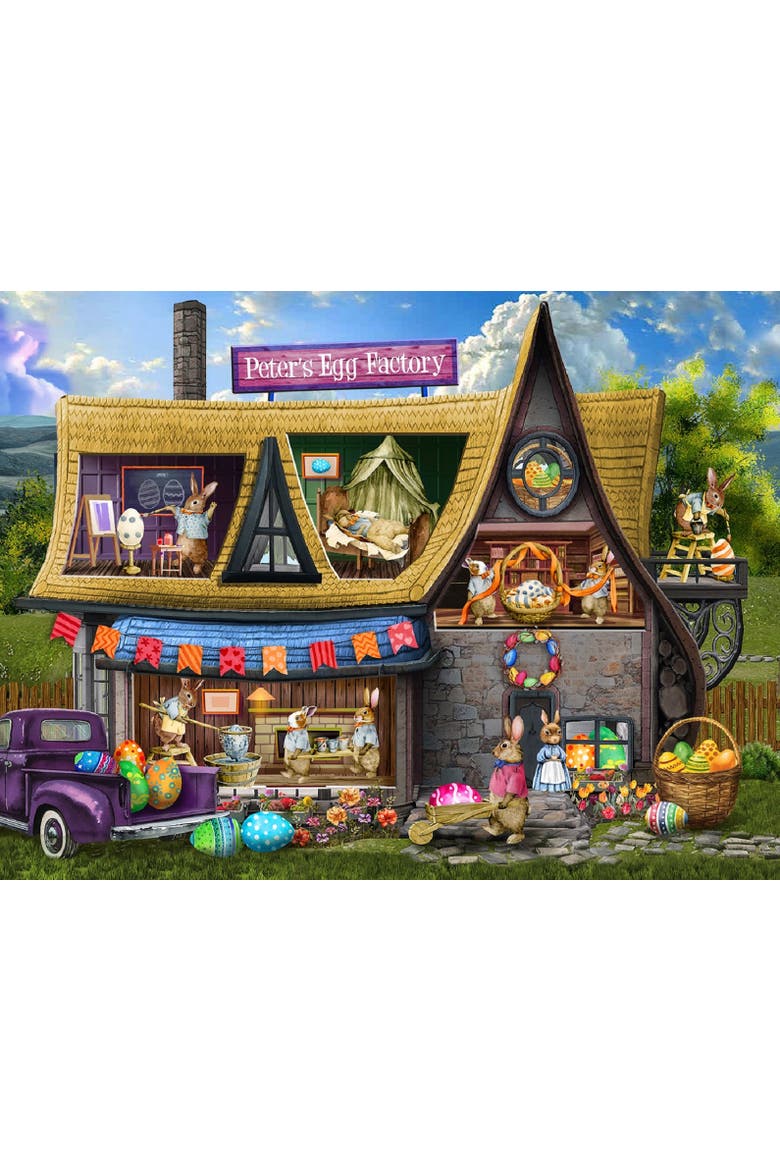 Peter's Egg Factory 300 piece Jigsaw Puzzle for Adults, Alternate, color, Multicolor