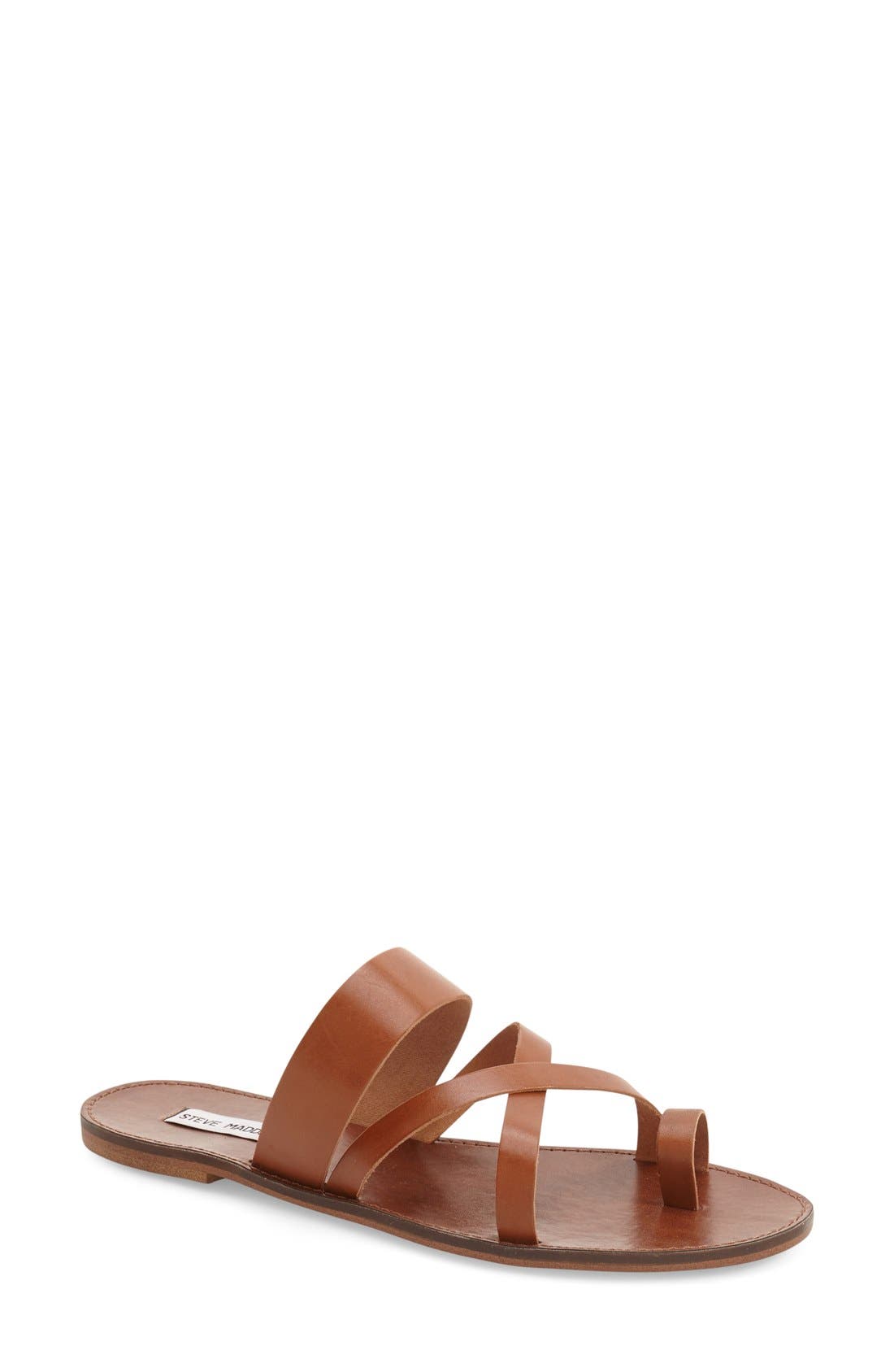 'Ambler' Sandal, Main, color, TAN LEATHER
