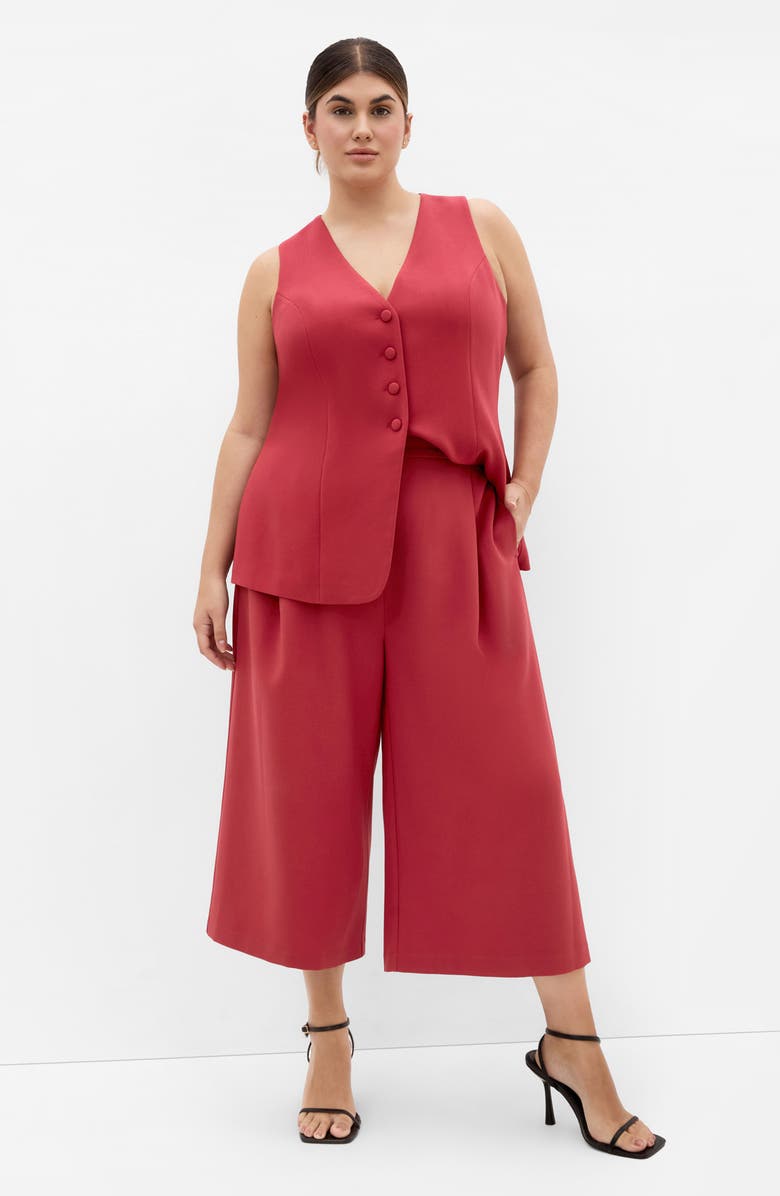 City Chic Tori Vest, Alternate, color, Sienna