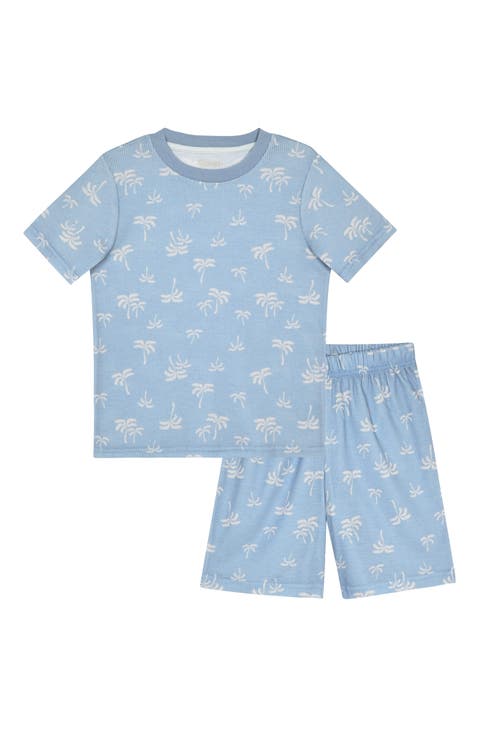 Kids' Print Waffle Knit Two-Piece Short Pajamas (Big Kid)
