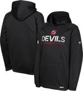 FANATICS Youth Fanatics Black New Jersey Devils Authentic Pro Rink Raglan Hoodie