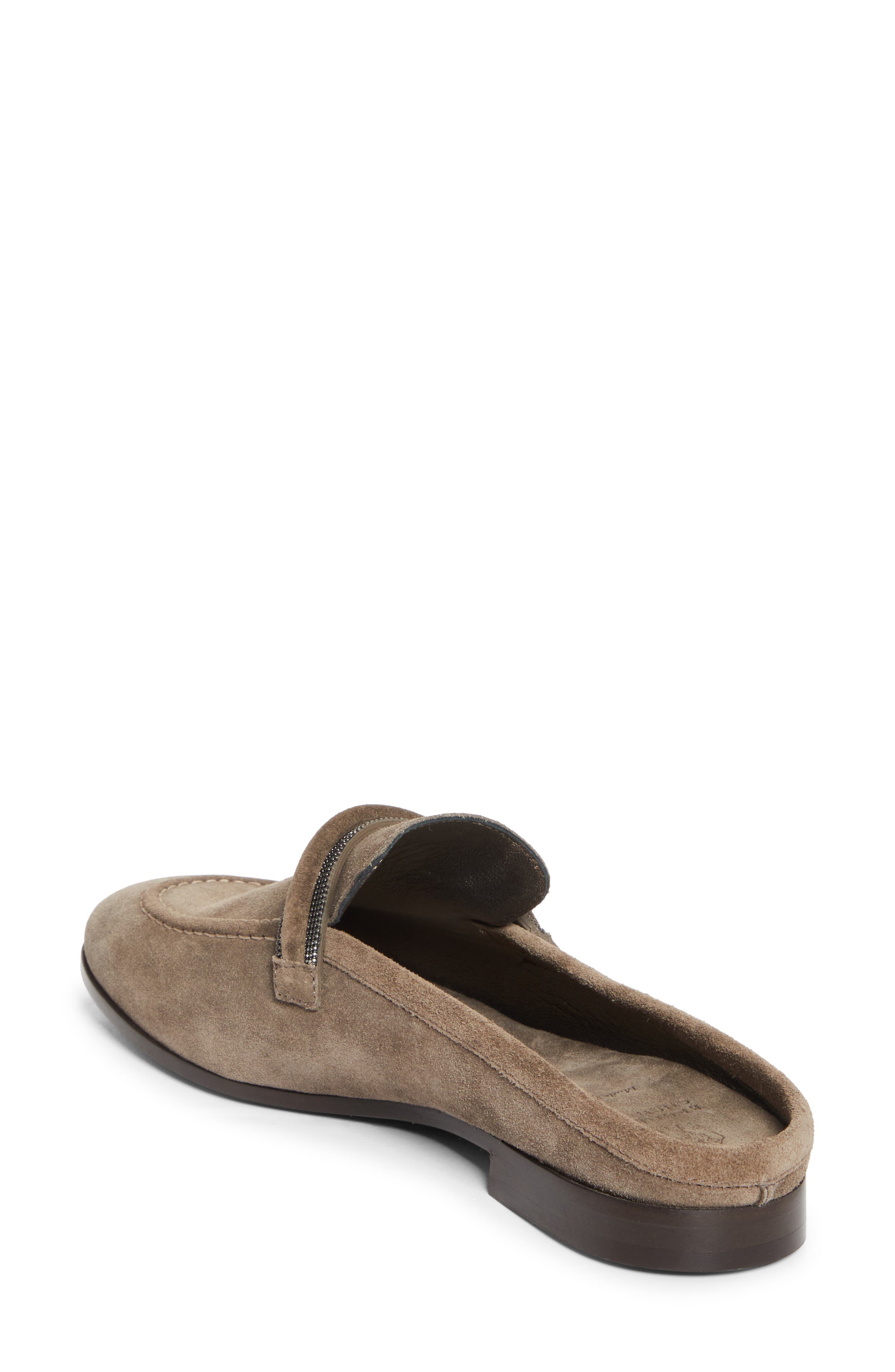 Brunello Cucinelli Monili Trim Loafer Mule, Alternate, color, C8769 Torba