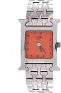 Pre-Owned Hermes Heure H Quartz Watch Stainless Steel 21