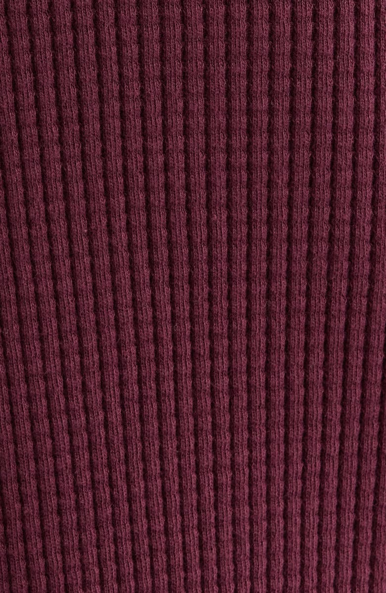 Lunya Waffle Soft Wide Leg Pants, Alternate, color, Vint Merlot