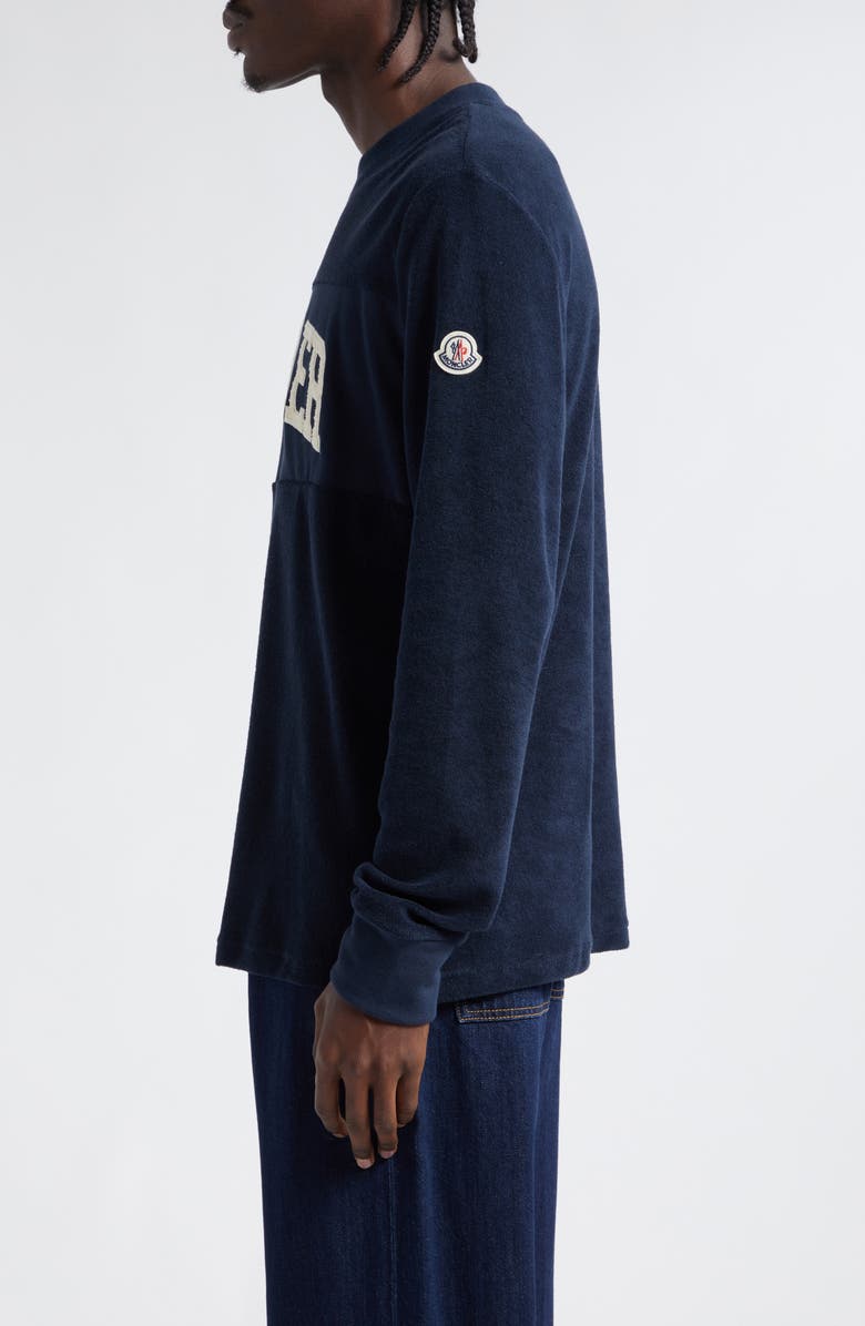 Moncler Logo Appliqué Sweatshirt, Alternate, color, 