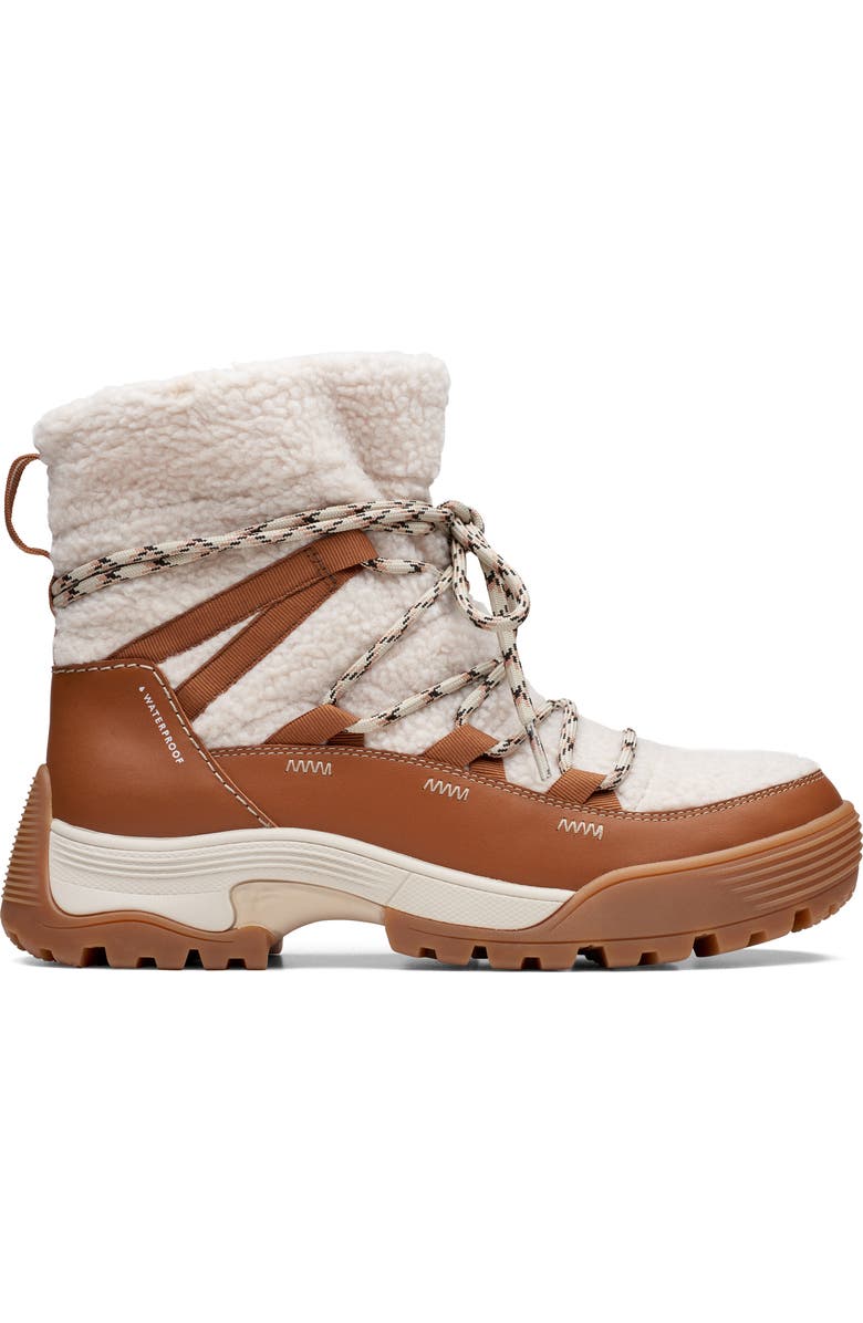 Clarks<sup>®</sup> ATL Hike Up Waterproof Faux Shearling Boot, Alternate, color,