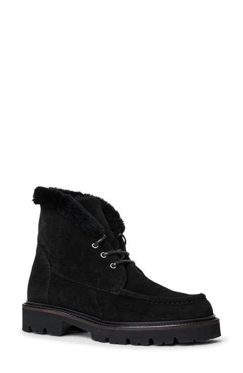 Natta Waterproof Leather Genuine Shearling Boot