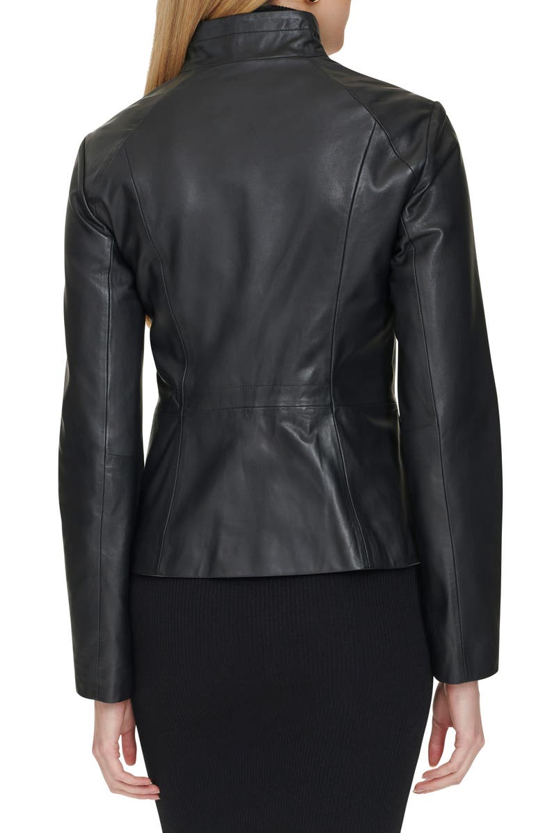 Cole Haan Leather Jacket, Alternate, color,