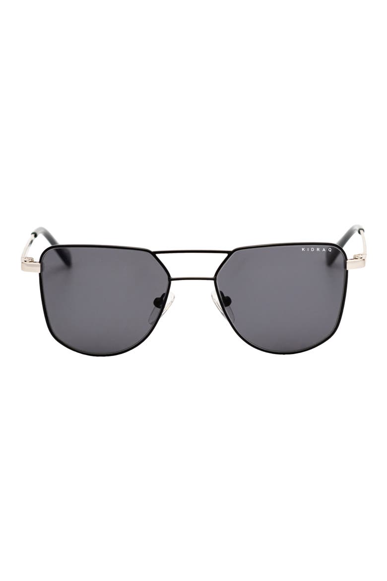 Kids' Hipster 48mm Polarized Sunglasses, Main, color, TERMINATOR BLACK