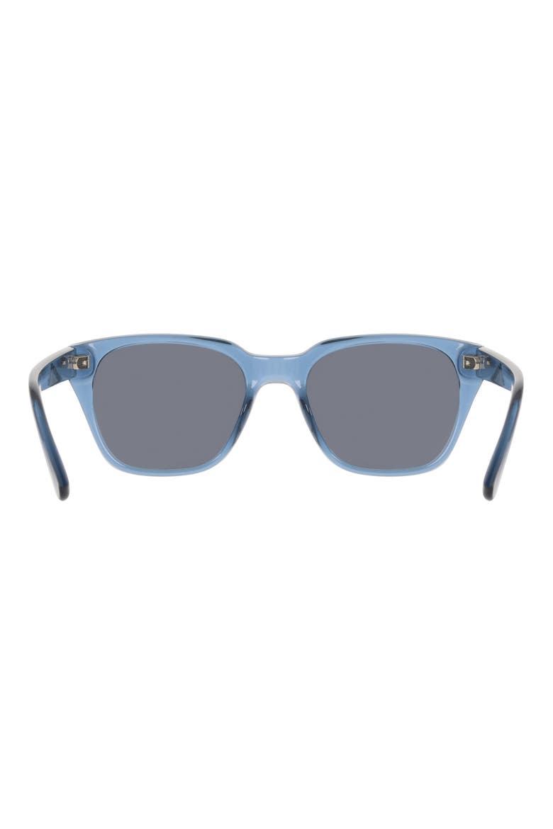 54mm Modified Rectangular Sunglasses, Alternate, color, CRYSTAL BLUE
