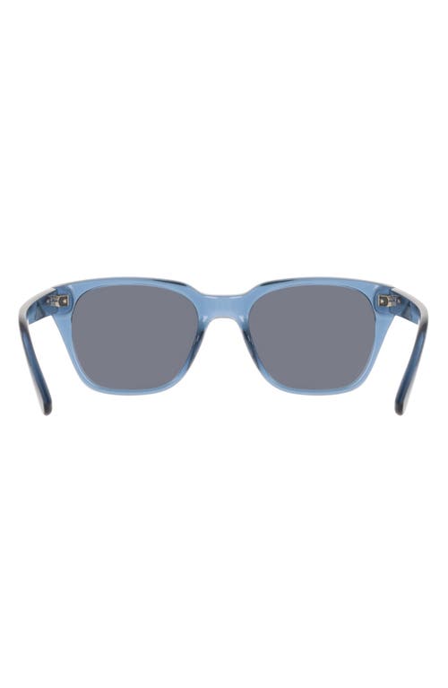 Cole Haan 54mm Modified Rectangular Sunglasses In Crystal Blue