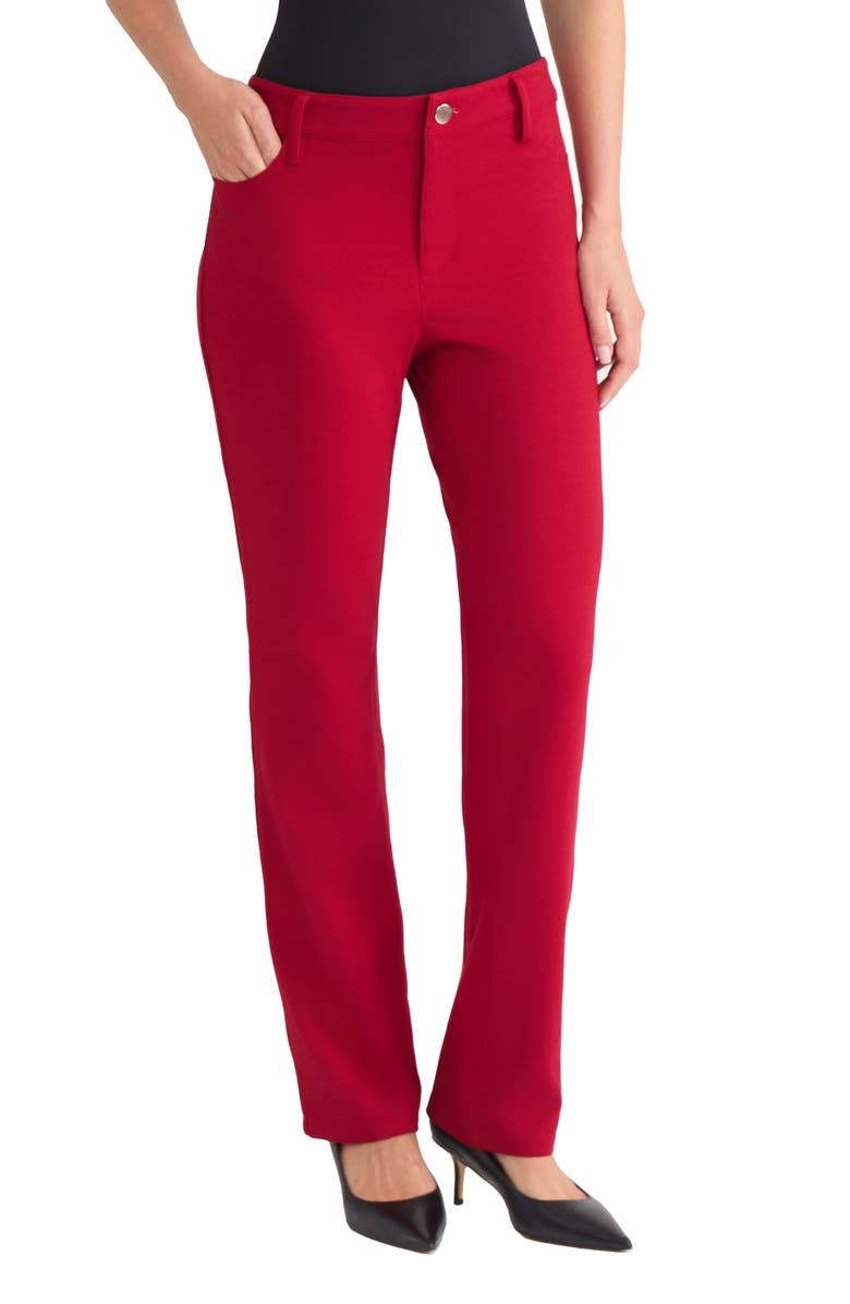 Jones New York Lexington Straight Leg Pants, Alternate, color, Venetian Red