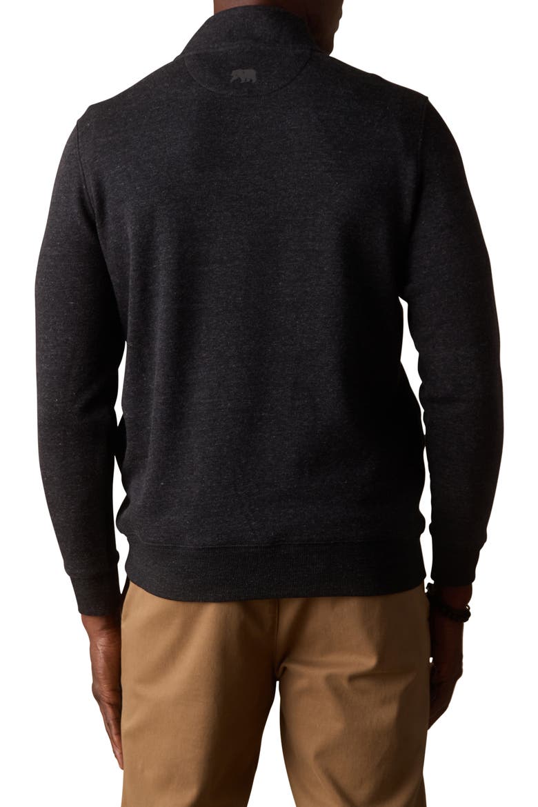 Puremeso Fleece Quarter Zip Sweater, Alternate, color, PHANTOM