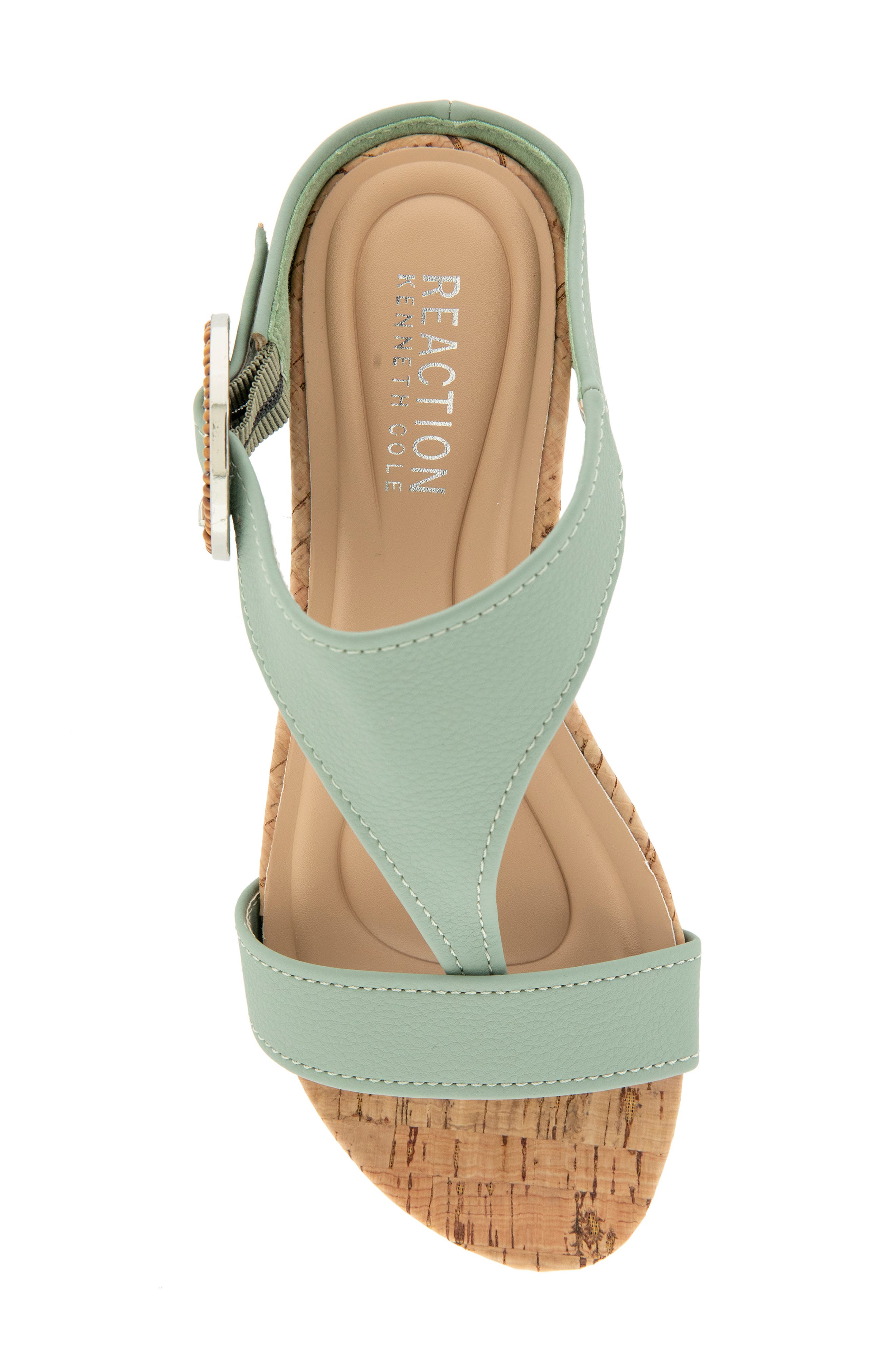 Great Buckle Slide Sandal, Alternate, color, SEAFOAM