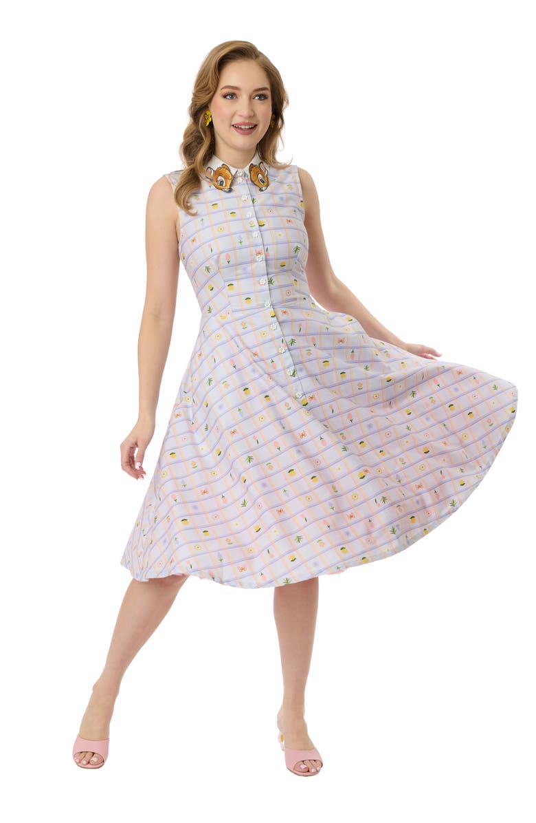 Unique Vintage Sleeveless Darlene Dress, Main, color, Lavender