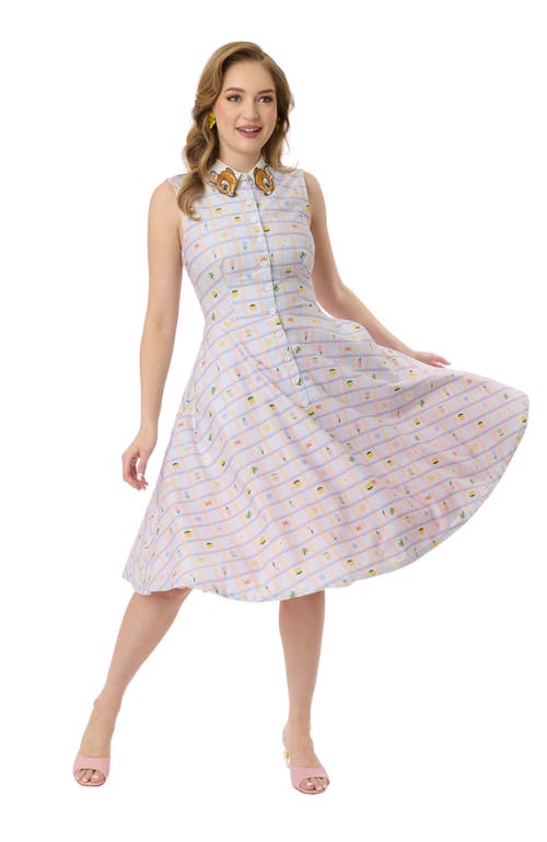 Shop Unique Vintage Sleeveless Darlene Dress In Lavender