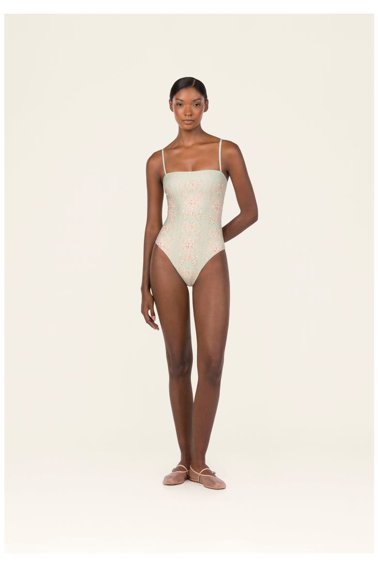 Durazno Playa One piece, Alternate, color, Green