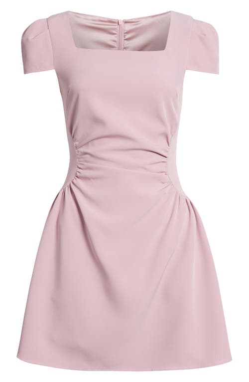 Nikki Lund Tiffany Side Ruched Dress In Pink