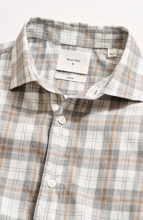 Billy Reid Hutcheson Plaid Cotton Button-up Shirt In Gray