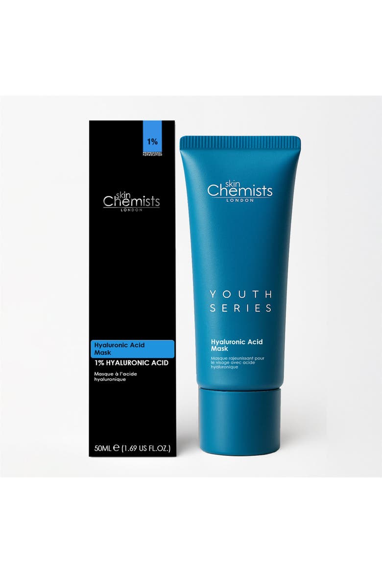 Anti-Ageing Hyaluronic Acid Mask 50ml for Dryness, Fine Lines & Wrinkles, Main, color, White
