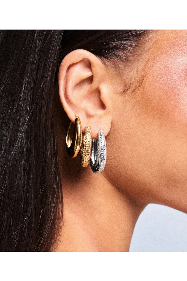 Daphne Bella Earrings, Alternate, color, Gold
